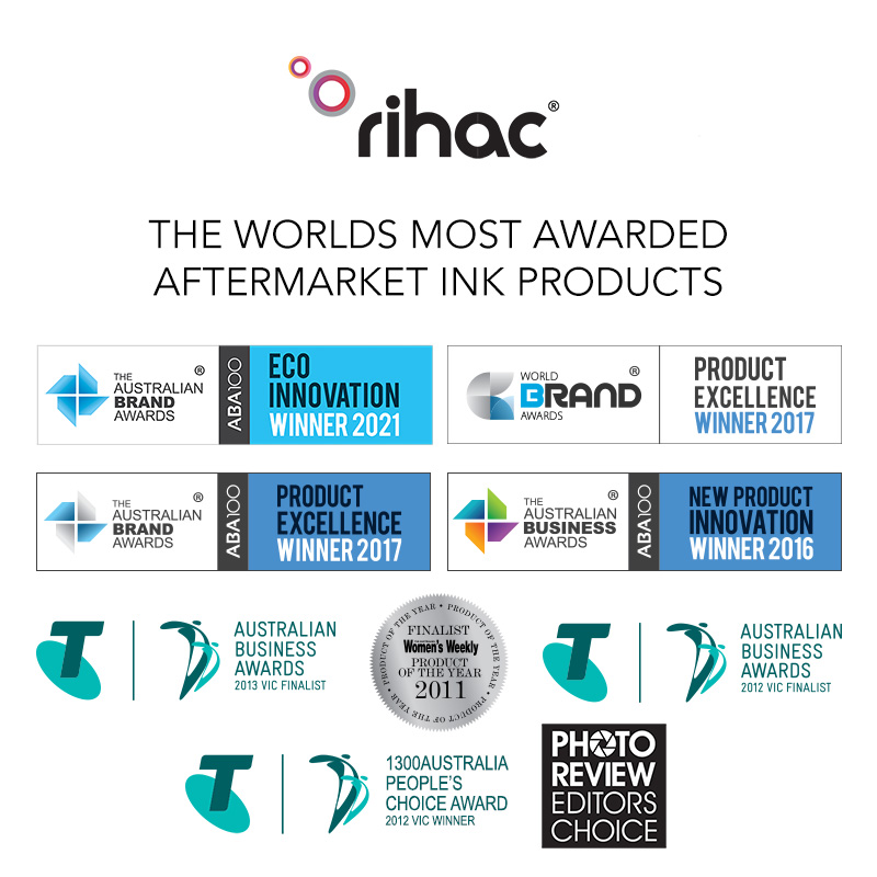 rihac the worlds most awarded ink products