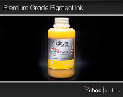 Premium Yellow 250ml Photo Pro Ink for 3800