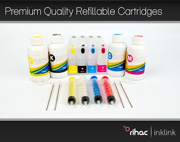 Epson 676 & 676XL Refillable Cartridges & Premium Pigment  Refill Ink