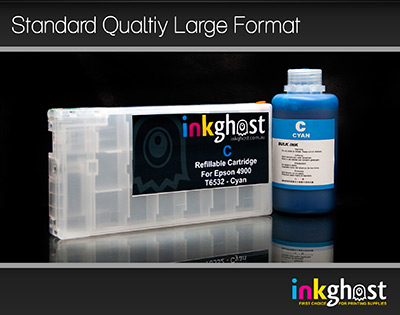 Standard Stylus Pro 4900 Cyan Refillable Cartridge & Pigment Ink T6532