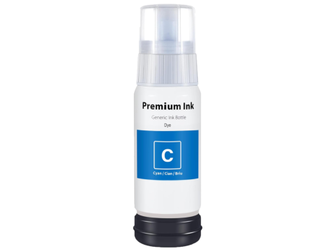 70ml Cyan (C) Dye Ink for 552 (T552) Epson EcoTank ET-8500 ET-8550