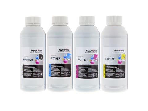 Basic Quality Dye Ink Set- 4 x 500ml LC131, LC133, LC135 & LC137