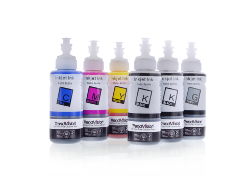 Basic Quality Ink Set - 6 x 100ml : 670 Pigment Black & 671 Dye Ink