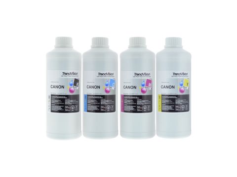 Basic Quality Dye Ink Set - 4 x 1 Litre 510/512 & 511/513 Series