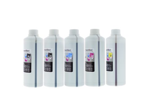 Basic Quality Ink Set - 5 x 1 Litre: 670 Pigment Black & 671 Dye Inks