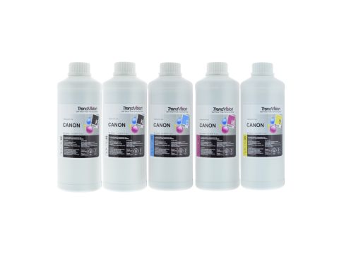 Basic Quality Dye Ink Set - 5 x 1 Litre PGI-5 & CLI-8