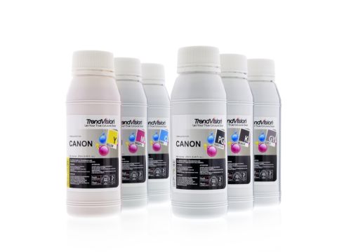 Basic Quality Ink Set - 6 x 250ml: 650 Pigment Black & 651 Dye Inks