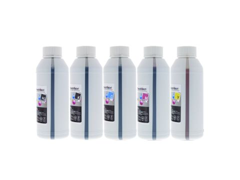 Basic Quality Ink Set - 5 x 500ml: PGI-5 Pigment Black & CLI-8 Dye Inks