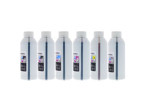 Basic Quality Ink Set - 6 x 500ml: 670 Pigment Black & 671 Dye Inks
