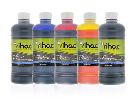 Premium Quality Dye Ink Set - 5 x 1 Litre 520/521 & 525/526
