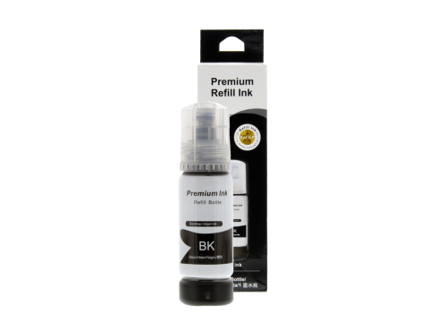 Standard Quality Dye Ink for 522 (T522) Epson EcoTank Black 70ml Boxed
