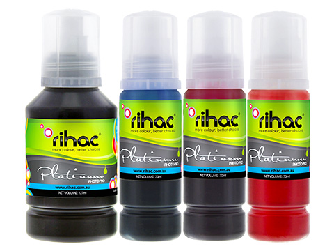 Premium Quality Ink Set EcoTank 502 T502 Series (127ml BK & 70ml CMY)