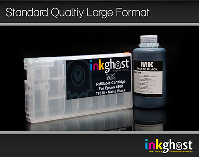 Standard Stylus Pro 4900 Matte Black Refillable Cartridge & Pigment Ink T6538
