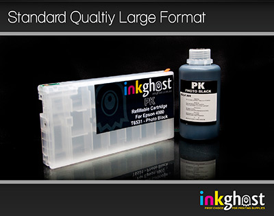 Standard Stylus Pro 4900 Photo Black Refillable Cartridge & Pigment Ink T6531
