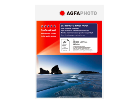 AGFA A4 Satin Inkjet Photo Paper 260gsm 20 Sheets