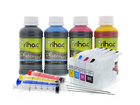 Brother LC40 LC73 LC77 Compatible Refillable Ink Cartridges with premium Dye Ink