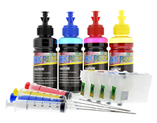 Epson 73 & 73N Compatible Refillable Ink Cartridge Set with Standard Dye Ink