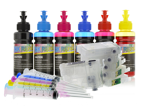 Epson 81 & 81N Refillable Cartridges & Standard Dye Ink Set