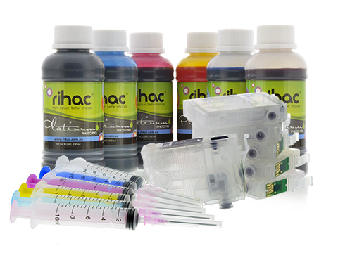 Epson 81 & 81N Refillable Cartridges & Premium Dye Ink Set