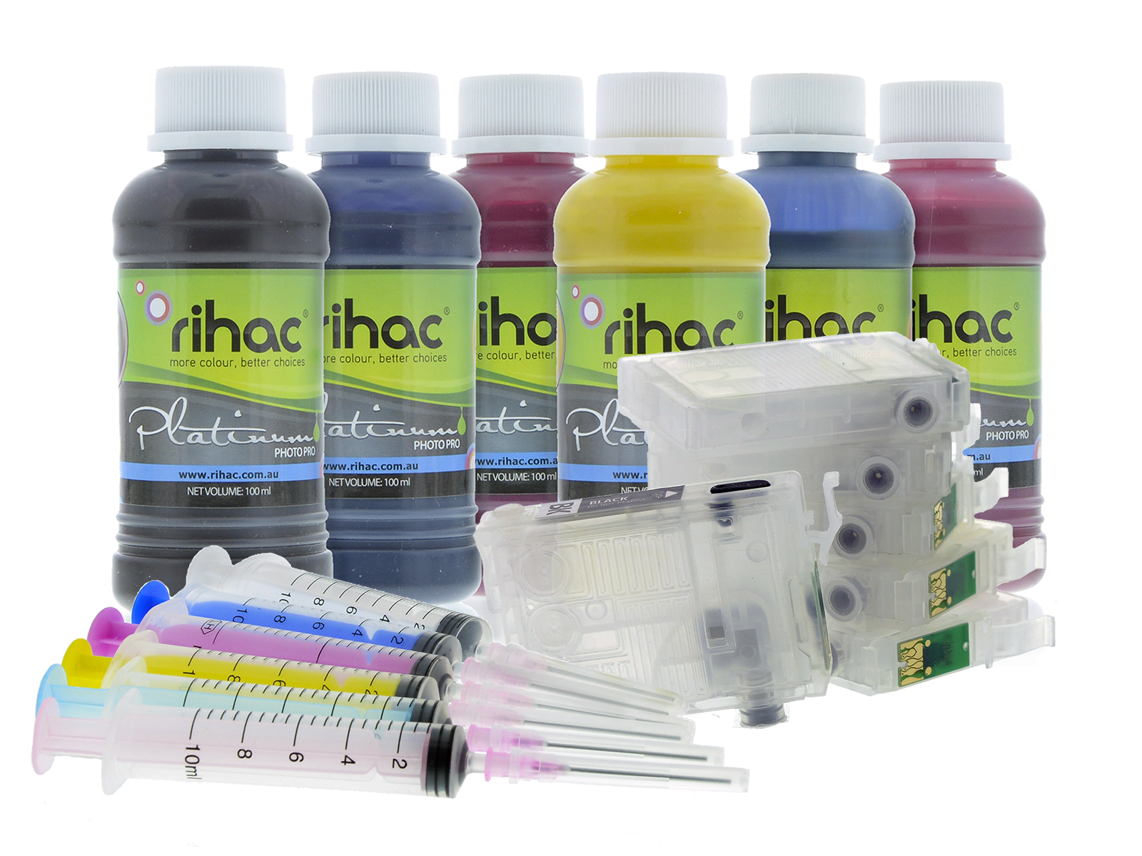 Epson 81 & 81N Refillable Ink Cartridge Starter Kit & Premium Sublimation Ink