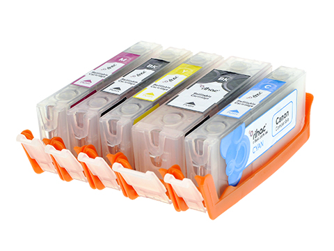 5 x Canon PGI-670XL & CLI-671XL Empty Refillable Ink Cartridges