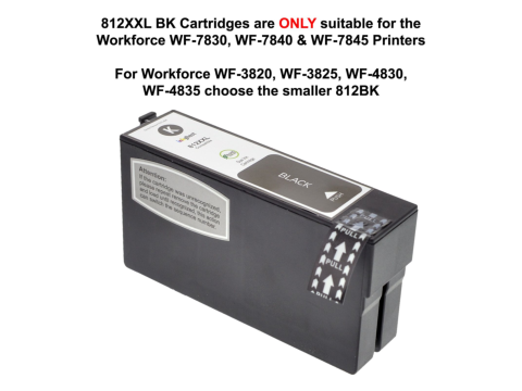 812XXL Standard Black Single Use Cartridge