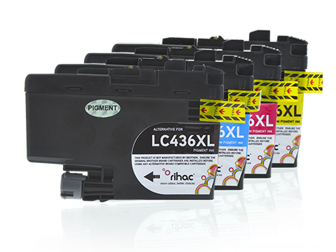 LC436XL Pigment Rihac Ink Cartridge Set