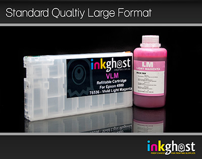 Standard Stylus Pro 4900 Vivid Light Magenta Refillable Cartridge & Pigment Ink T6536