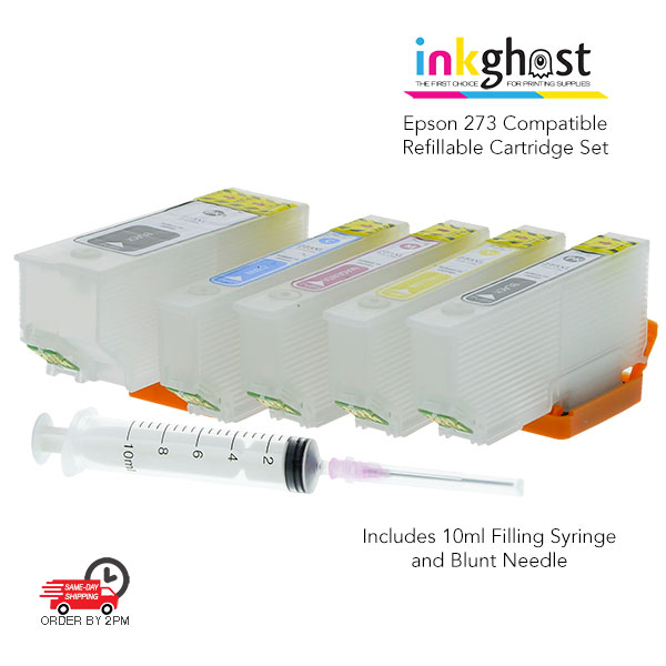 Refillable Cartridges /& INKS compatible with Epson XP-620 XP-720 XP-820 273XL